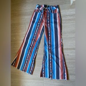 L&B Wide Leg- High Rise- Aztec Pattern Jeans